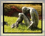 Rzeźba, Człowiek i Ptaki, Ogród Botaniczny, Poznań