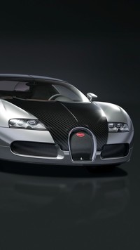 Czarno-srebrne Bugatti Veyron
