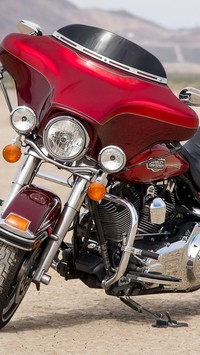 Czerwony Harley-Davidson