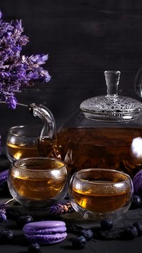 Herbata w szklanym czajniku