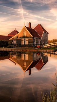 Holenderski dom nad kanałem