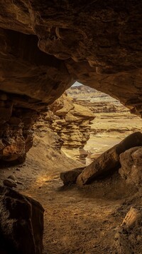 Jaskinia w Catacomb Rock w Utah
