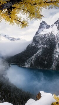 Jezioro OHara Lake i góry Canadian Rockies