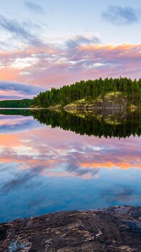 Jezioro Saimaa Lake w Finlandii