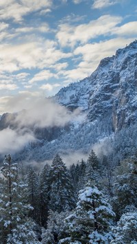 Kalifornijskie góry zimą