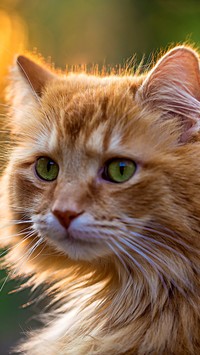 Kot norweski leśny o zielonych oczach
