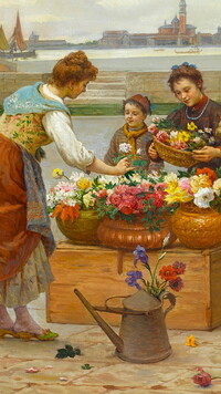 Kwiaciarka na obrazie Antonio Ermolao Paoletti