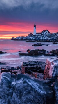Latarnia morska Portland Head Light w Cape Elizabeth w stanie Maine