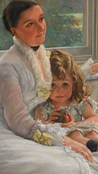 Matka i córka na obrazie Jamesa Tissota