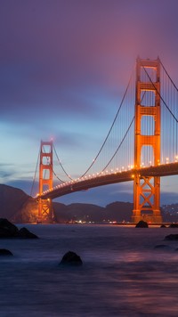 Most Golden Gate nocą