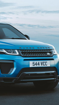 Niebieski Range Rover Evoque Landmark Edition