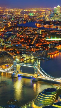 Panorama Londynu nocą