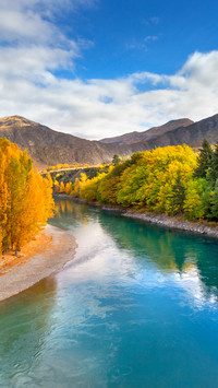 Rzeka Shotover jesienią