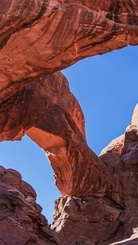 Skały Double Arch w Parku Narodowym Arches