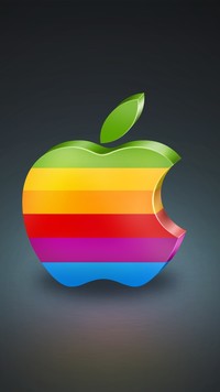 Tęczowe logo Apple