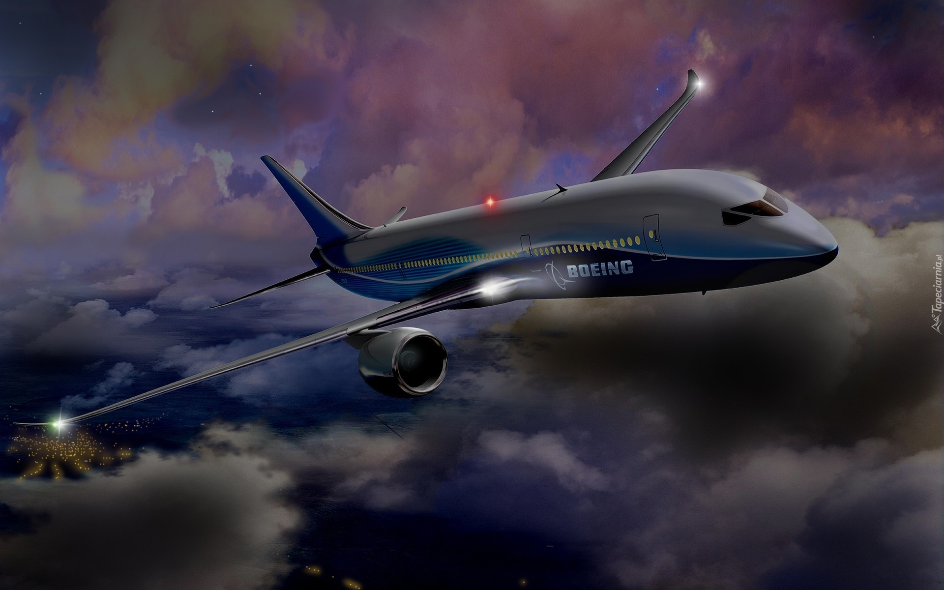 Samolot, Boeing, Chmury