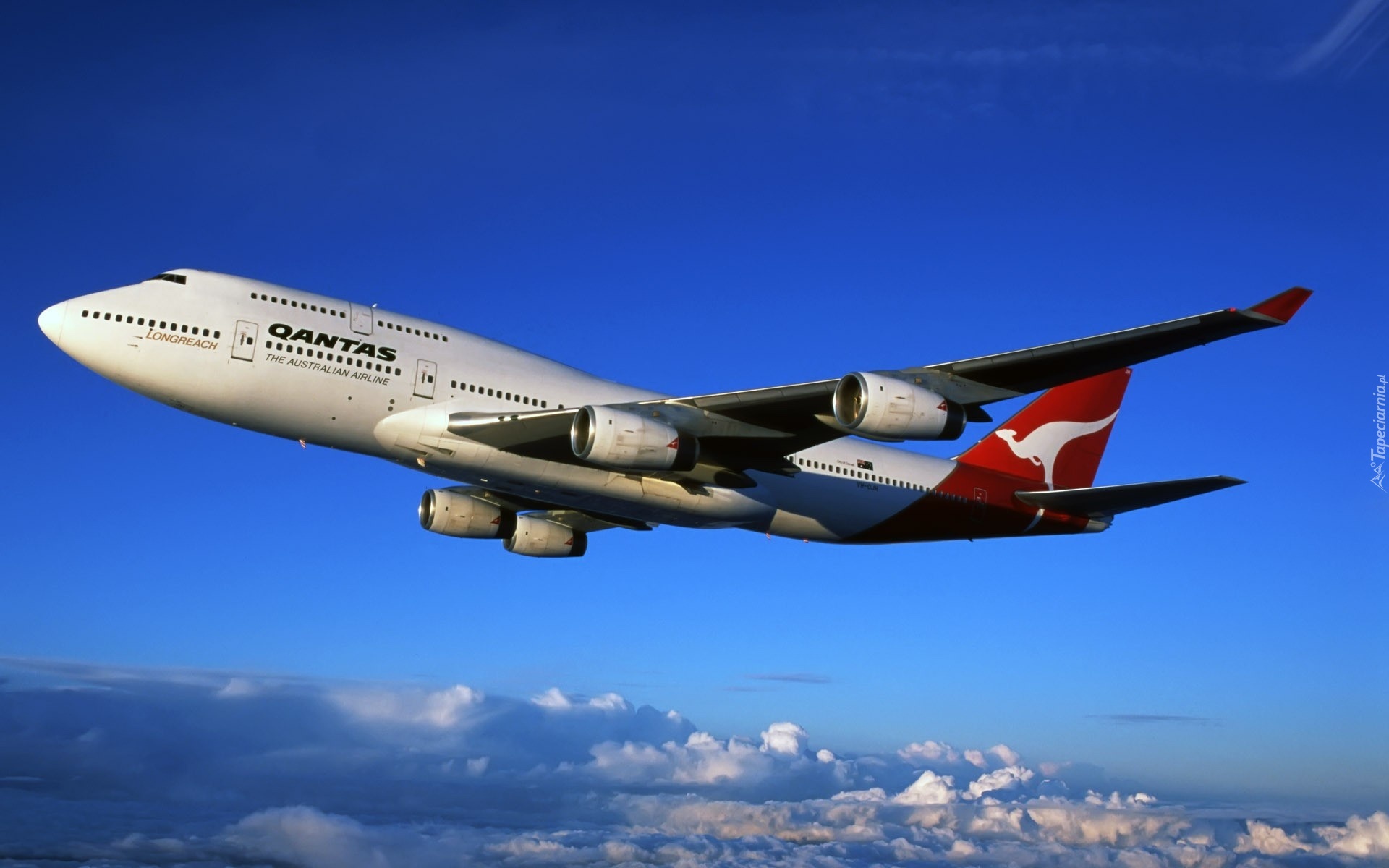 Samolot, Chmury, Australian, Airline