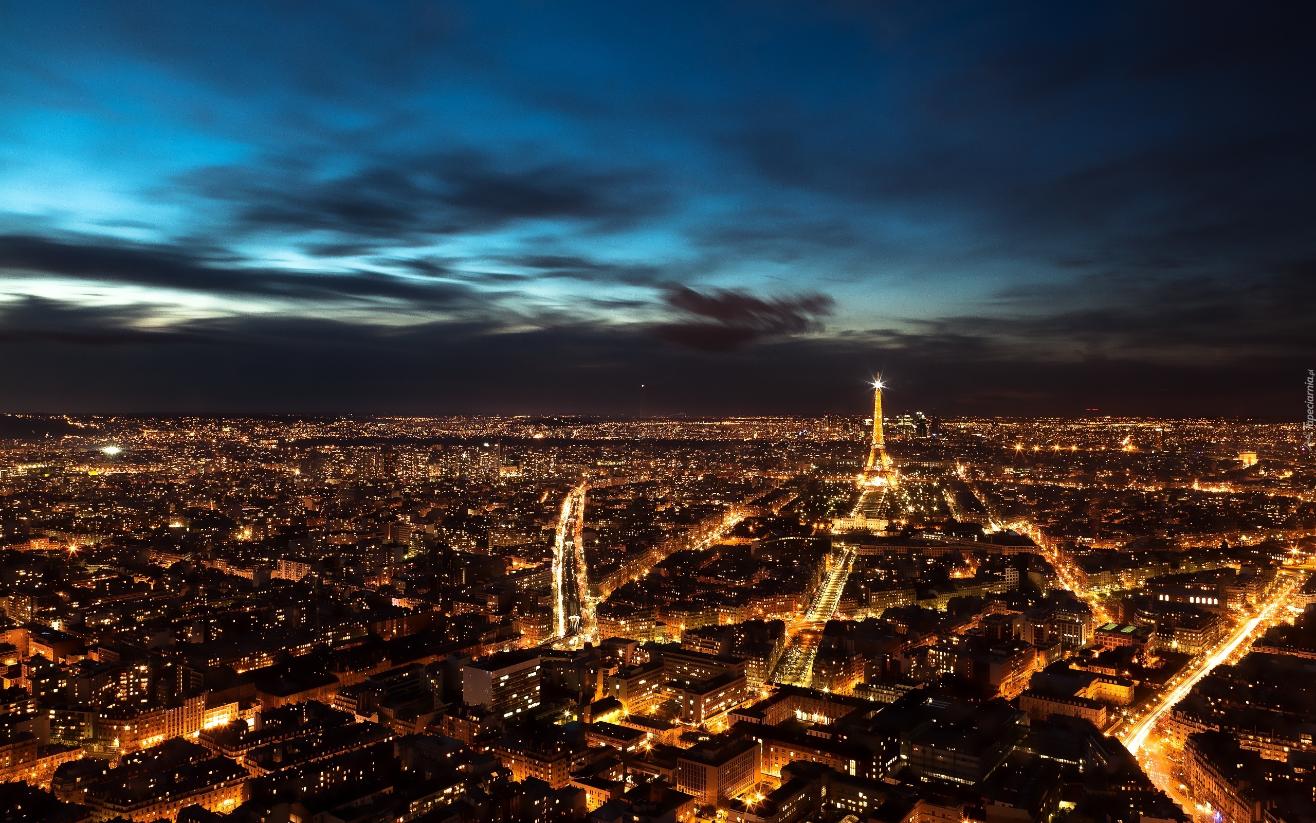 Miasto, Noc, Paryż