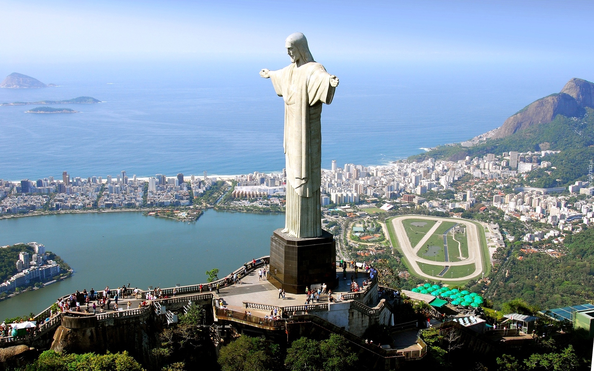 Brazylia, Rio De Janeiro, Posąg, Pomnik Jezusa Chrystusa, Szczyt, Góra Corcovado