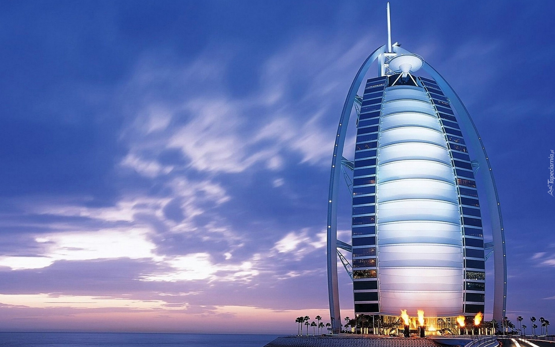 Zjednoczone Emiraty Arabskie, Dubaj, Hotel, Burj Al Arab, Chmury