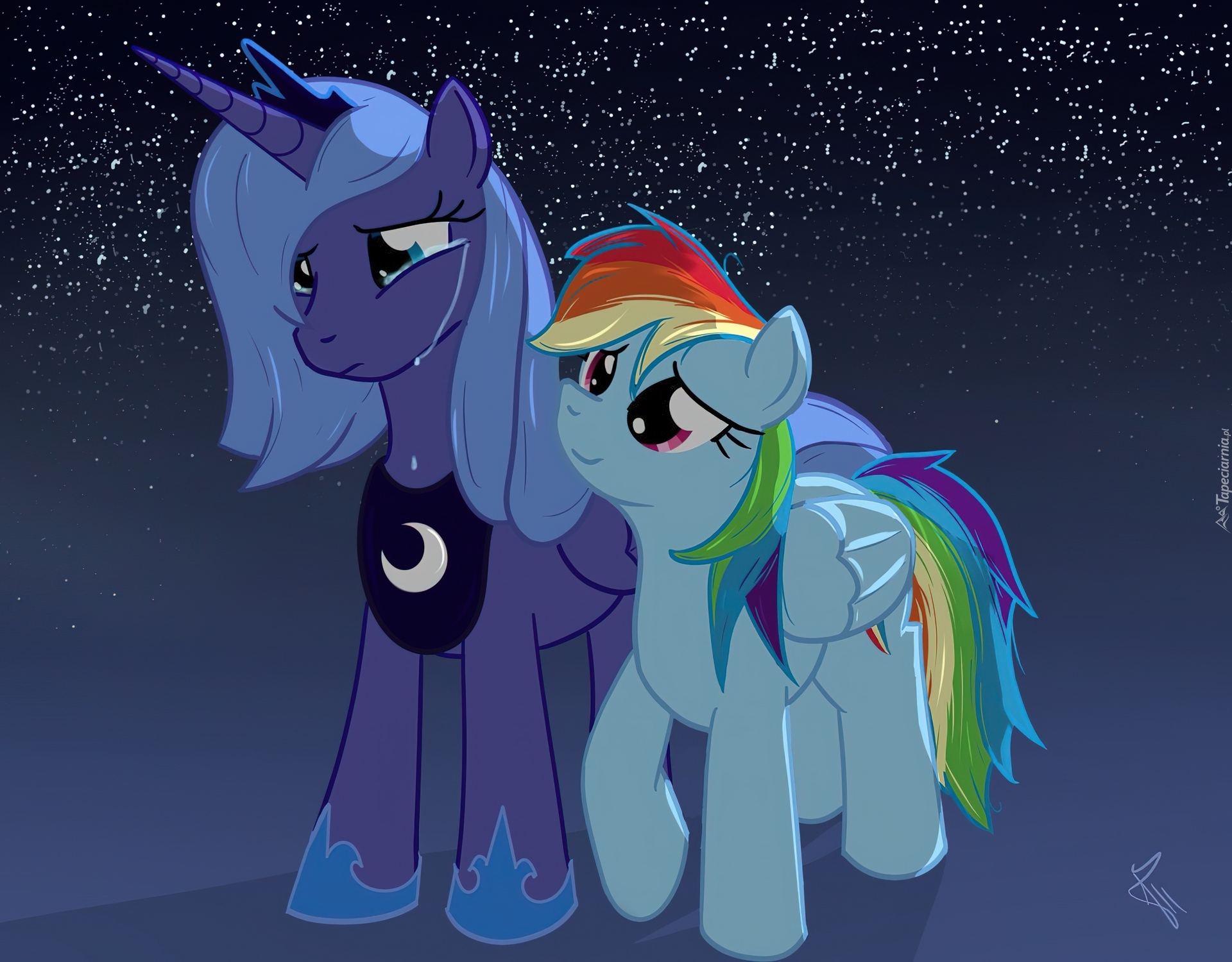 My Little Pony, Rainbow Dash, Luna