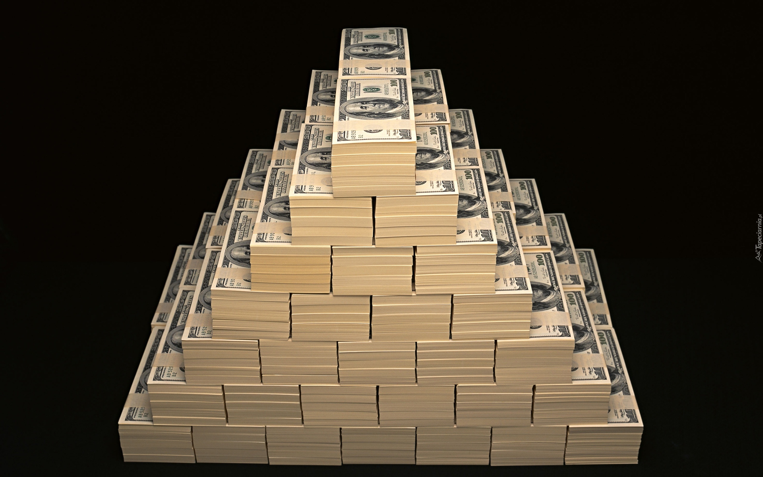 Pieniądze, Dolary, Piramida