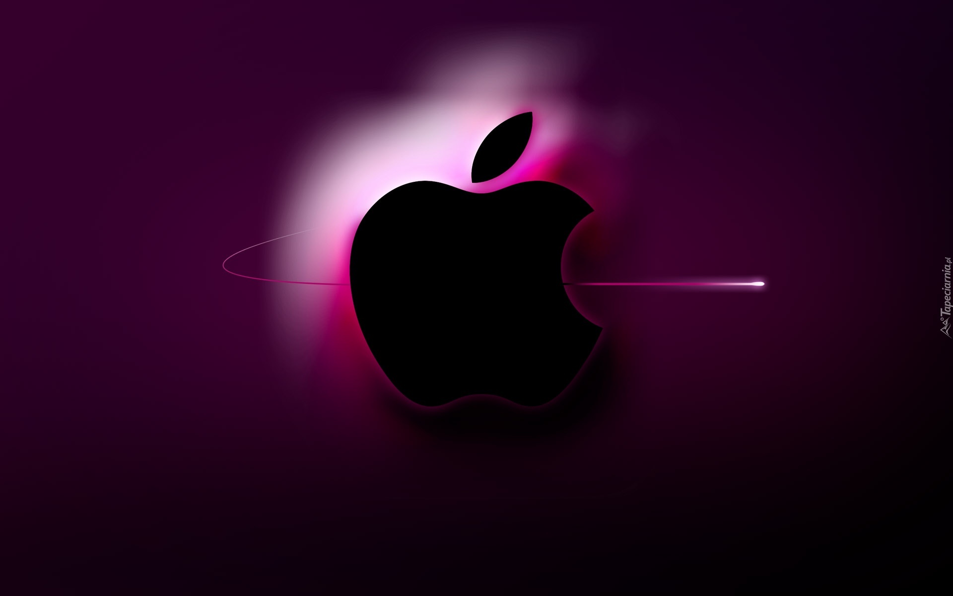 Apple, Logo, Światłowód