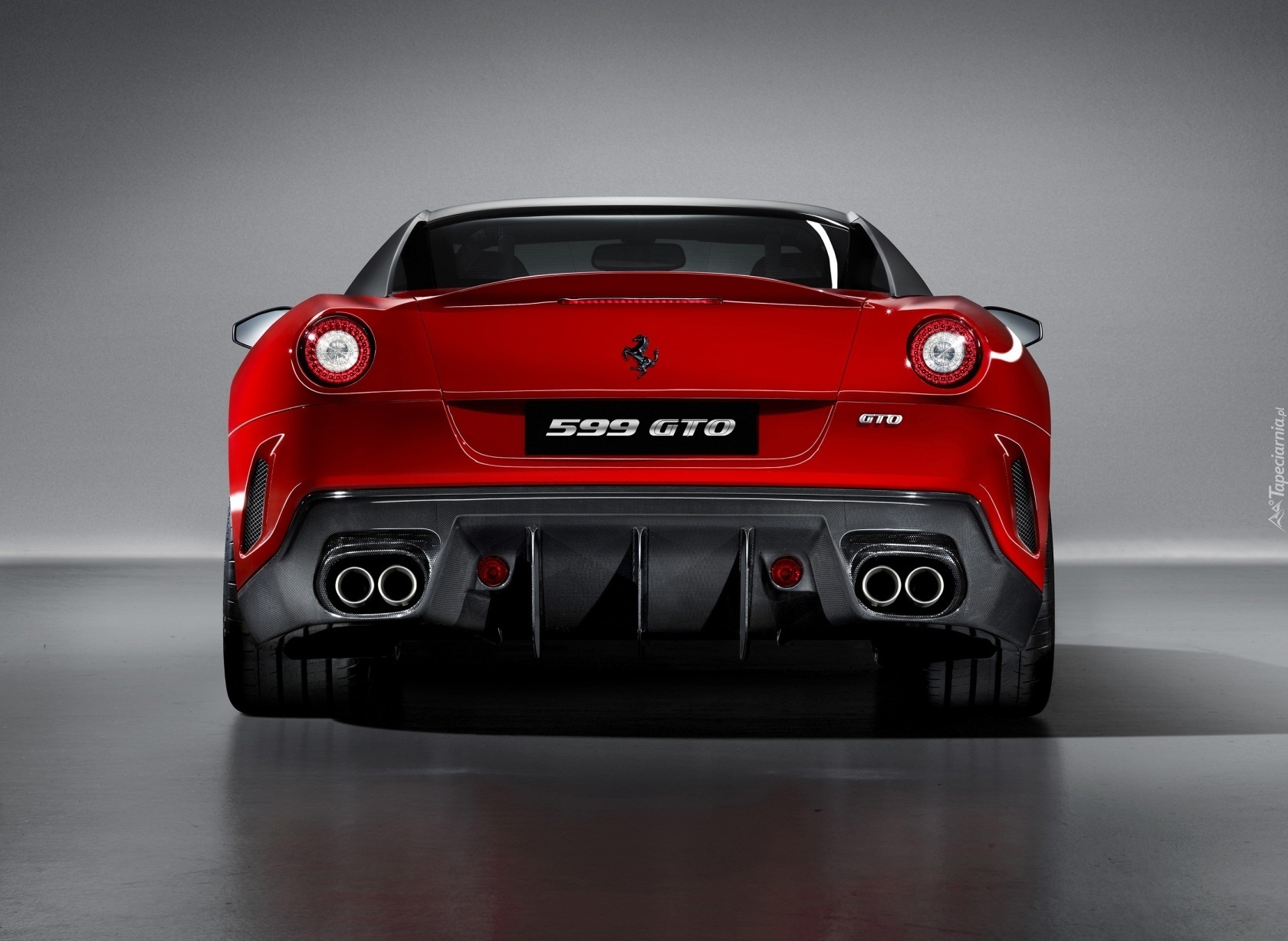 Czerwone, Auto, Ferrari 599 GTO