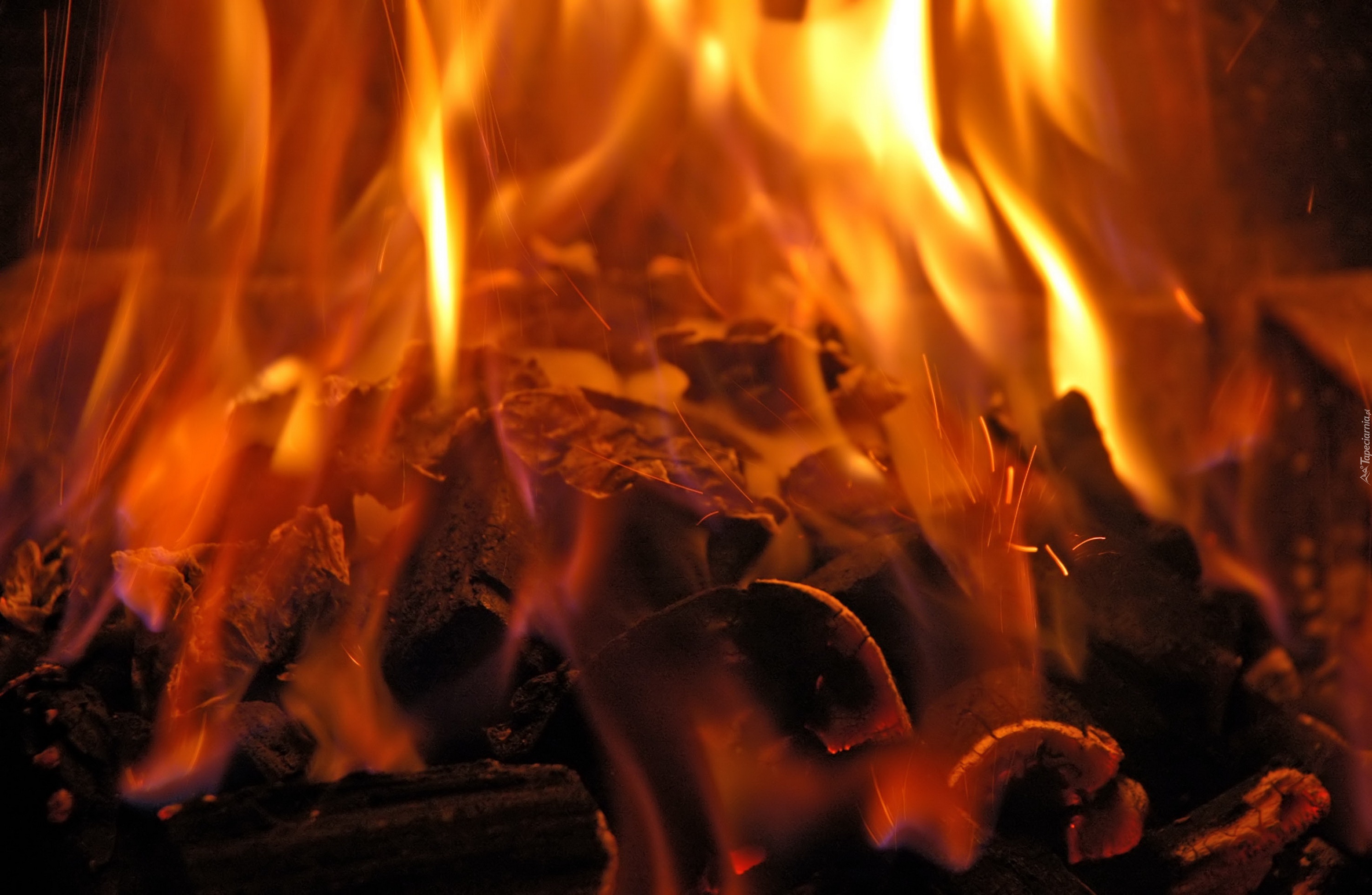 Płomienie, Ogień, Spalanie, Drewna