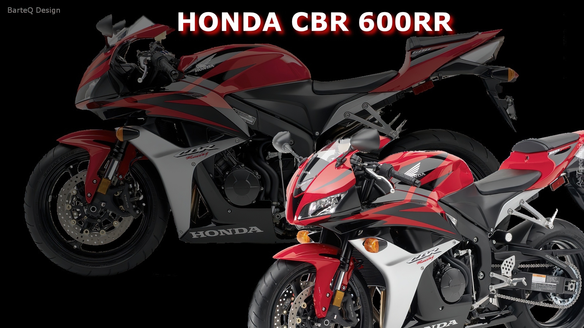 Motocykl, Honda CBR 1000 RR, Czerwona