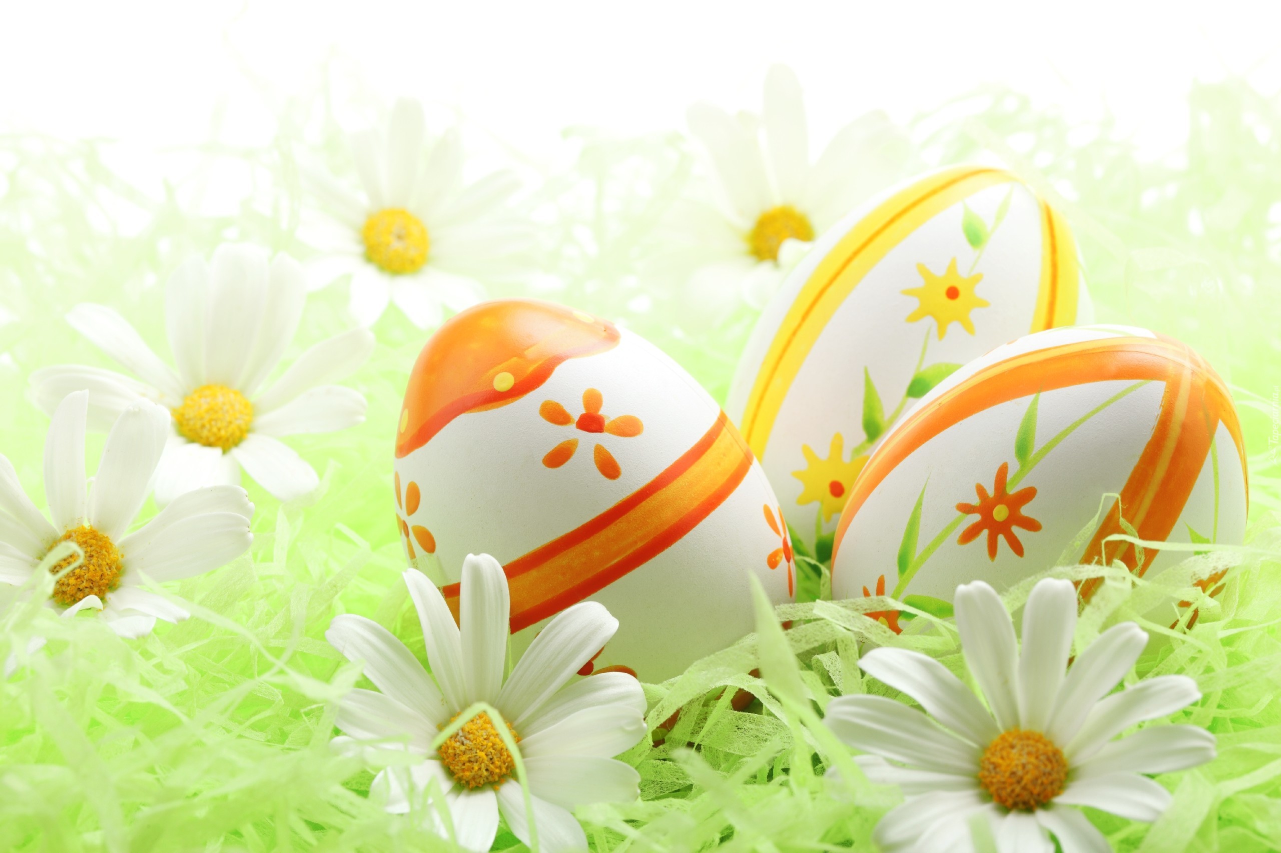 Wielkanoc, Jajka, Kwiatki