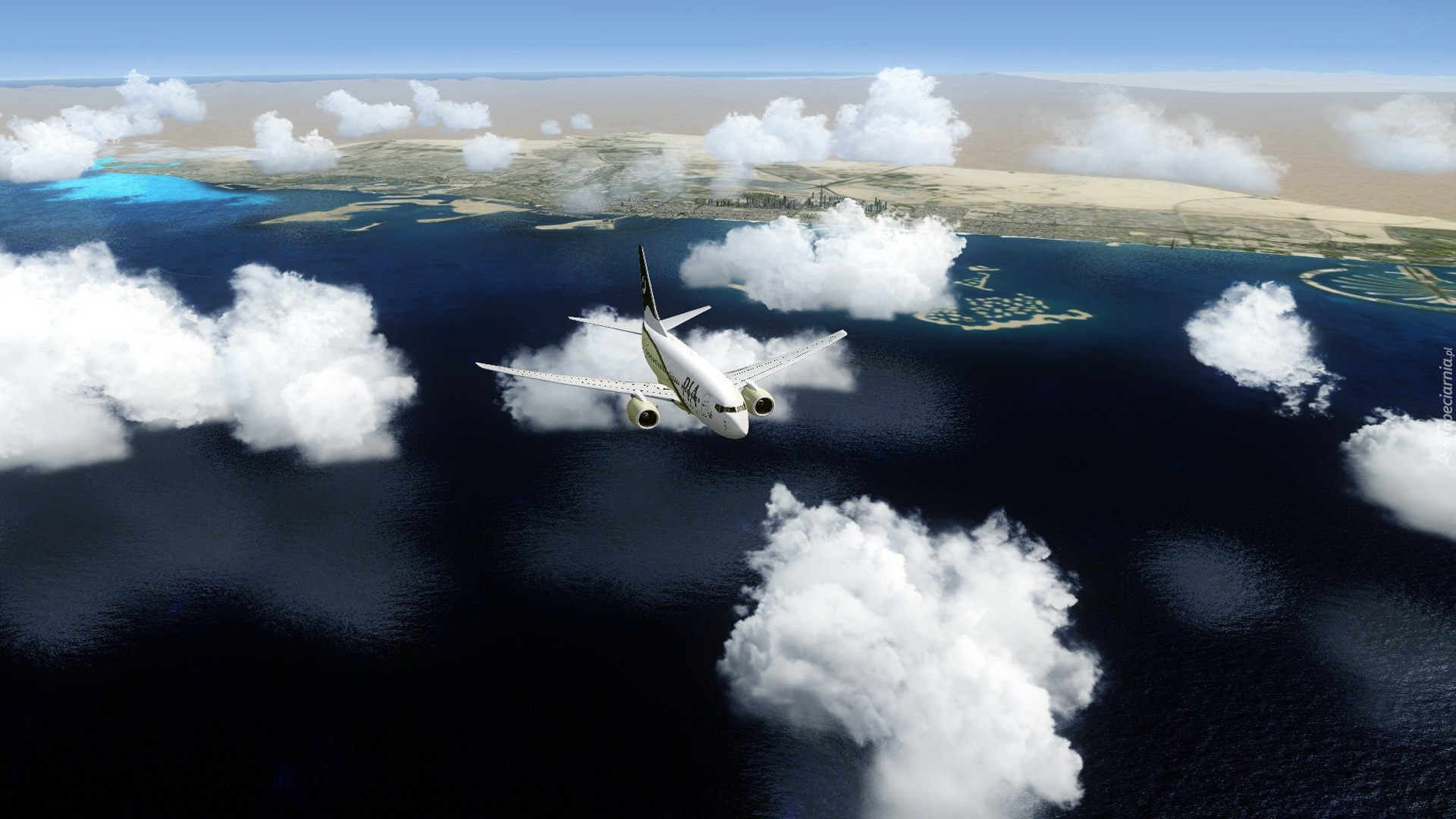 Samolot, Chmury, Dubaj