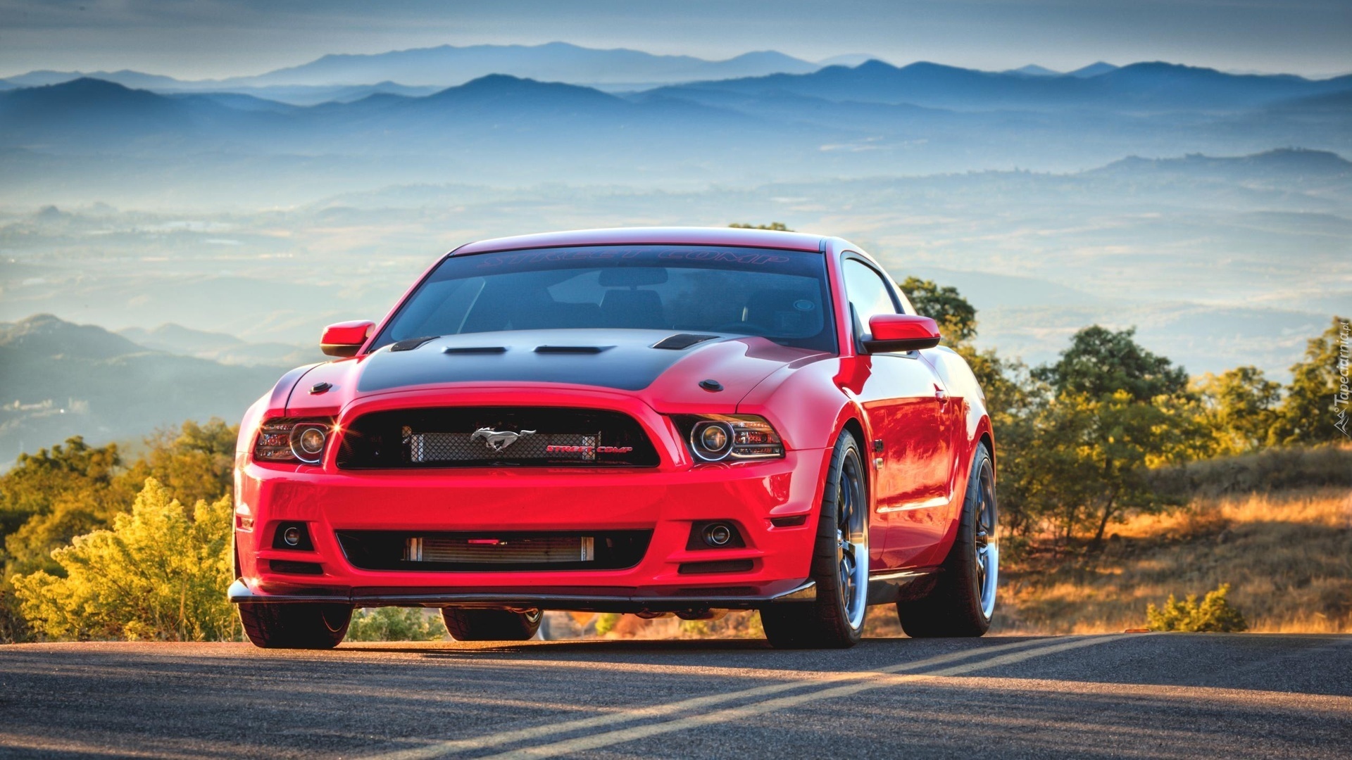 Mustang, Czerwony, Ulica