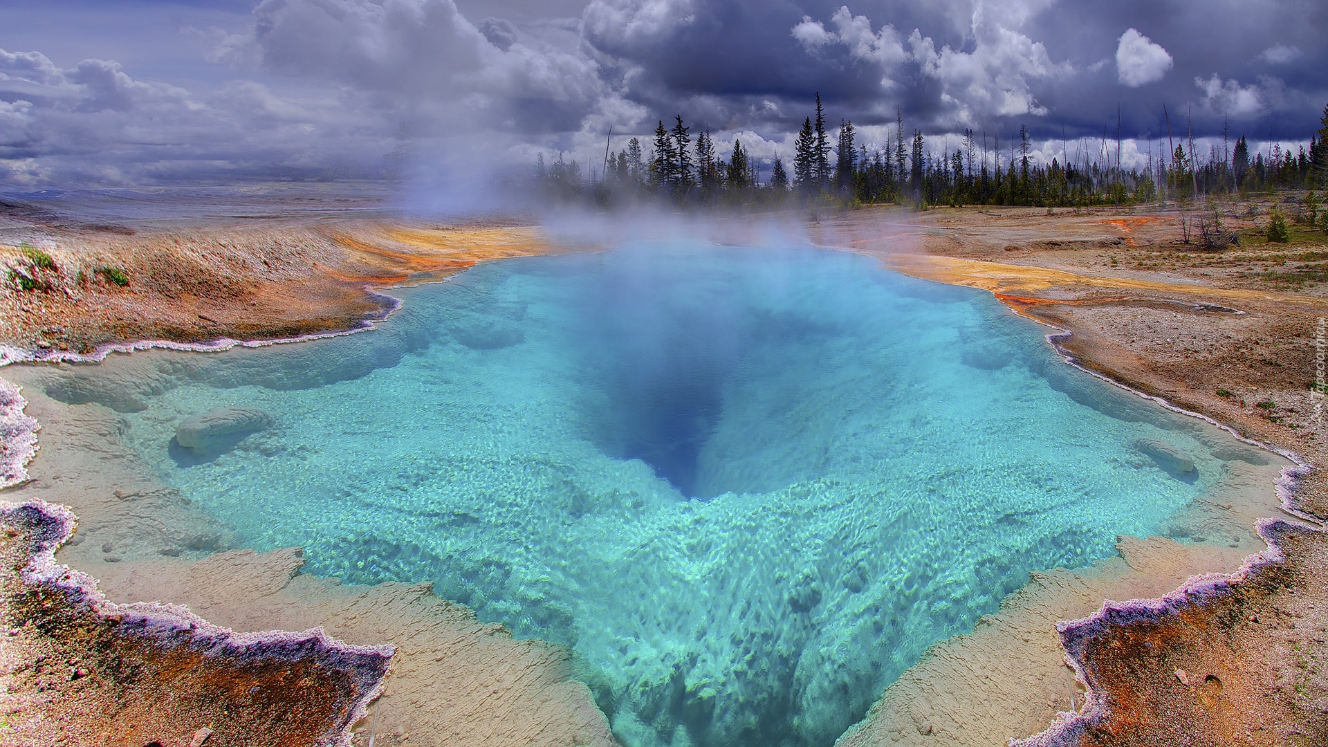 Stany Zjednoczone, Park Narodowy Yellowstone, Gorące źródło