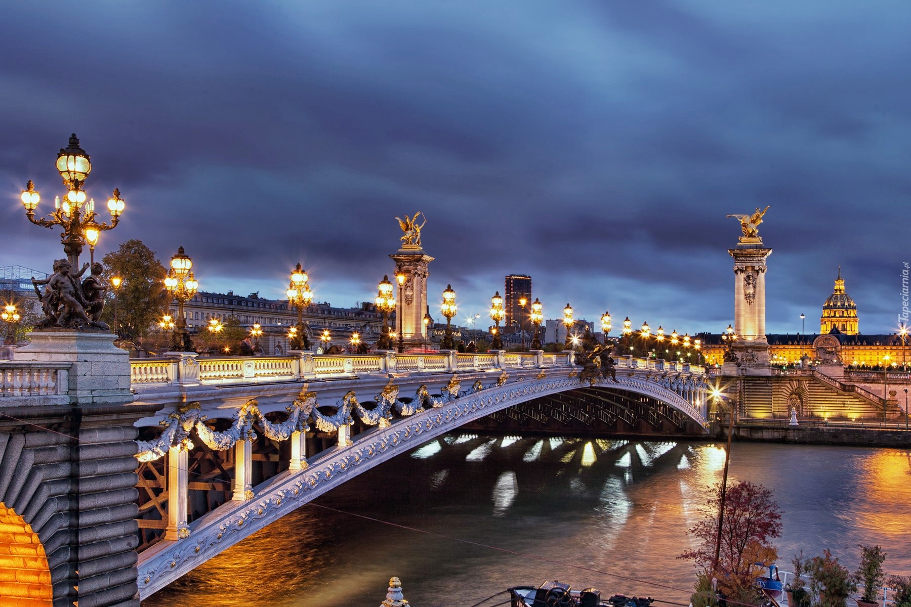 Paryż, Francja, Zabytkowy, Most