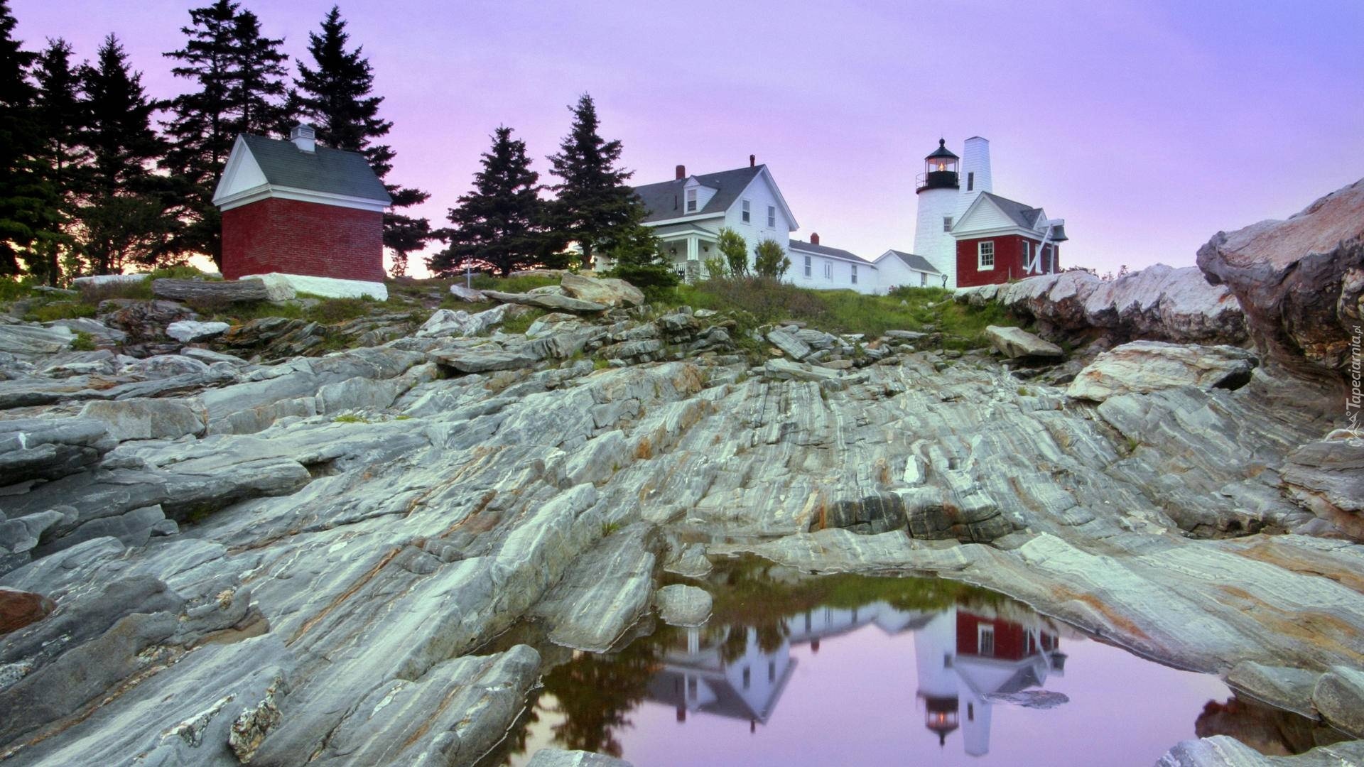 Latarnia Morska, Skały, Maine, USA