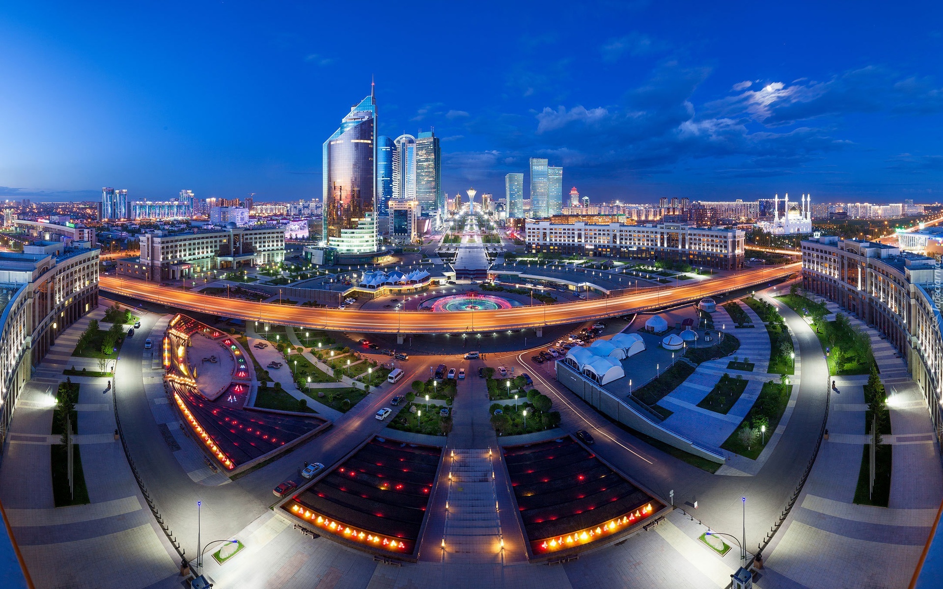 Astana, Kazachstan, Panorama, Miasta