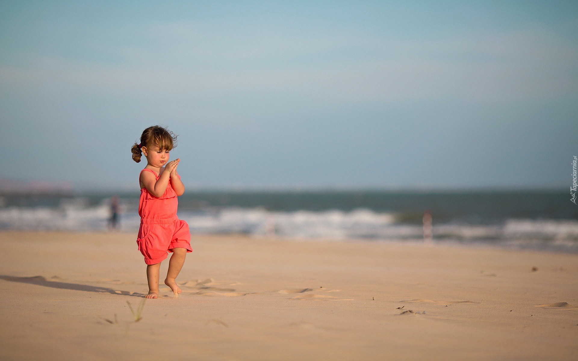Dziewczynka, Morze, Plaża