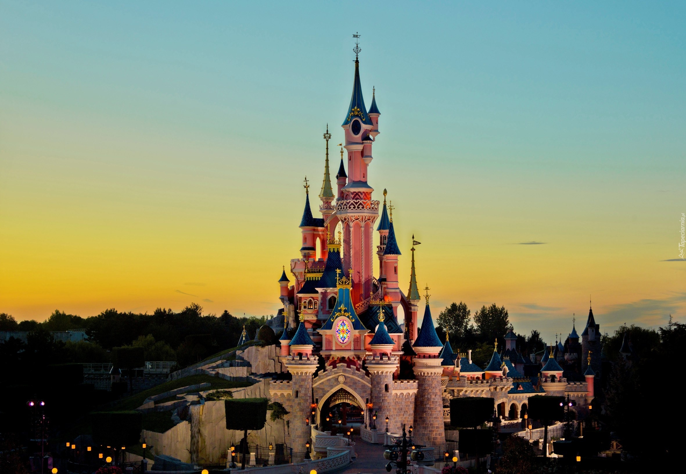 Zamek, Disneyland, Paryż, Francja, Disneyland Resort Paris