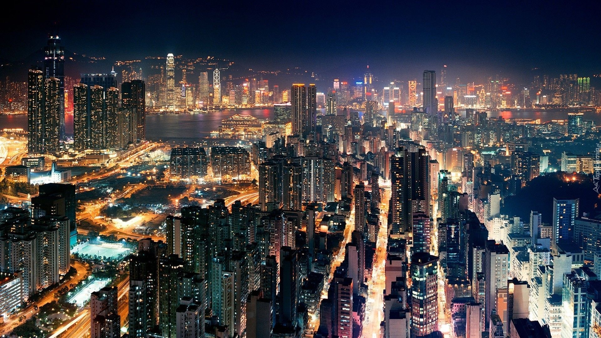 Hong Kong, Miasto, Noc