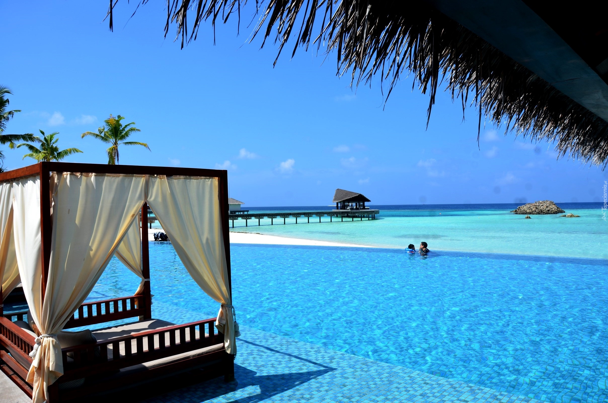 Ocean, Plaża, Kurort, Malediwy