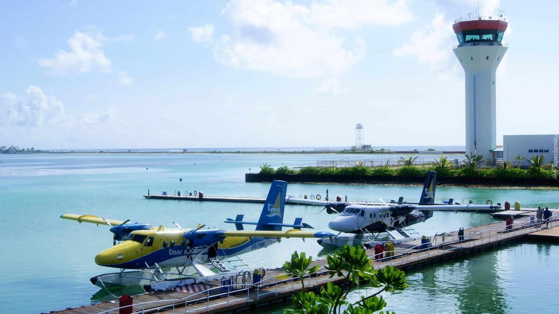 Malediwy, Lotnisko, Samoloty, Ocean
