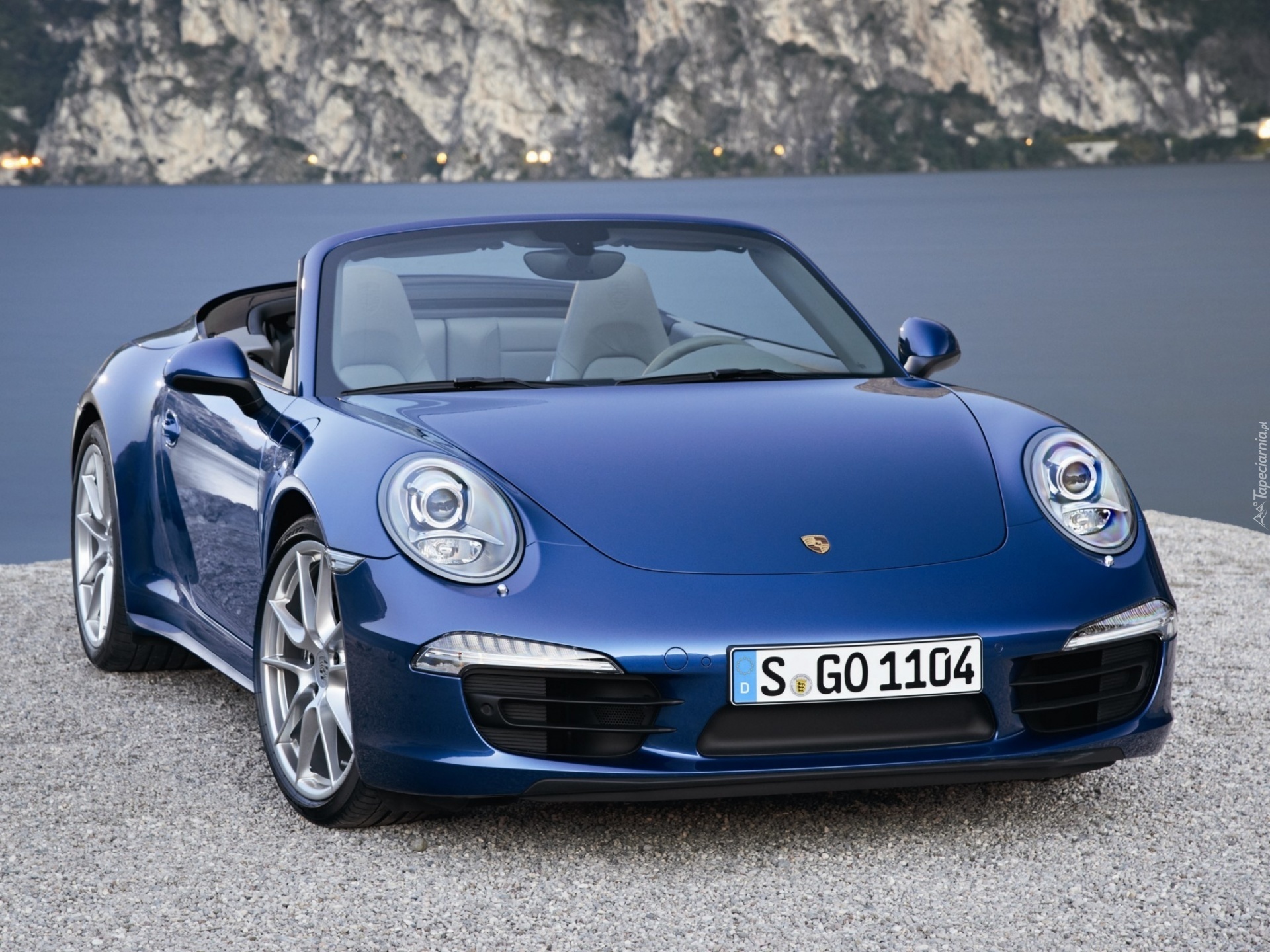 Niebieski, Samochód, Porsche, 911, Carrera