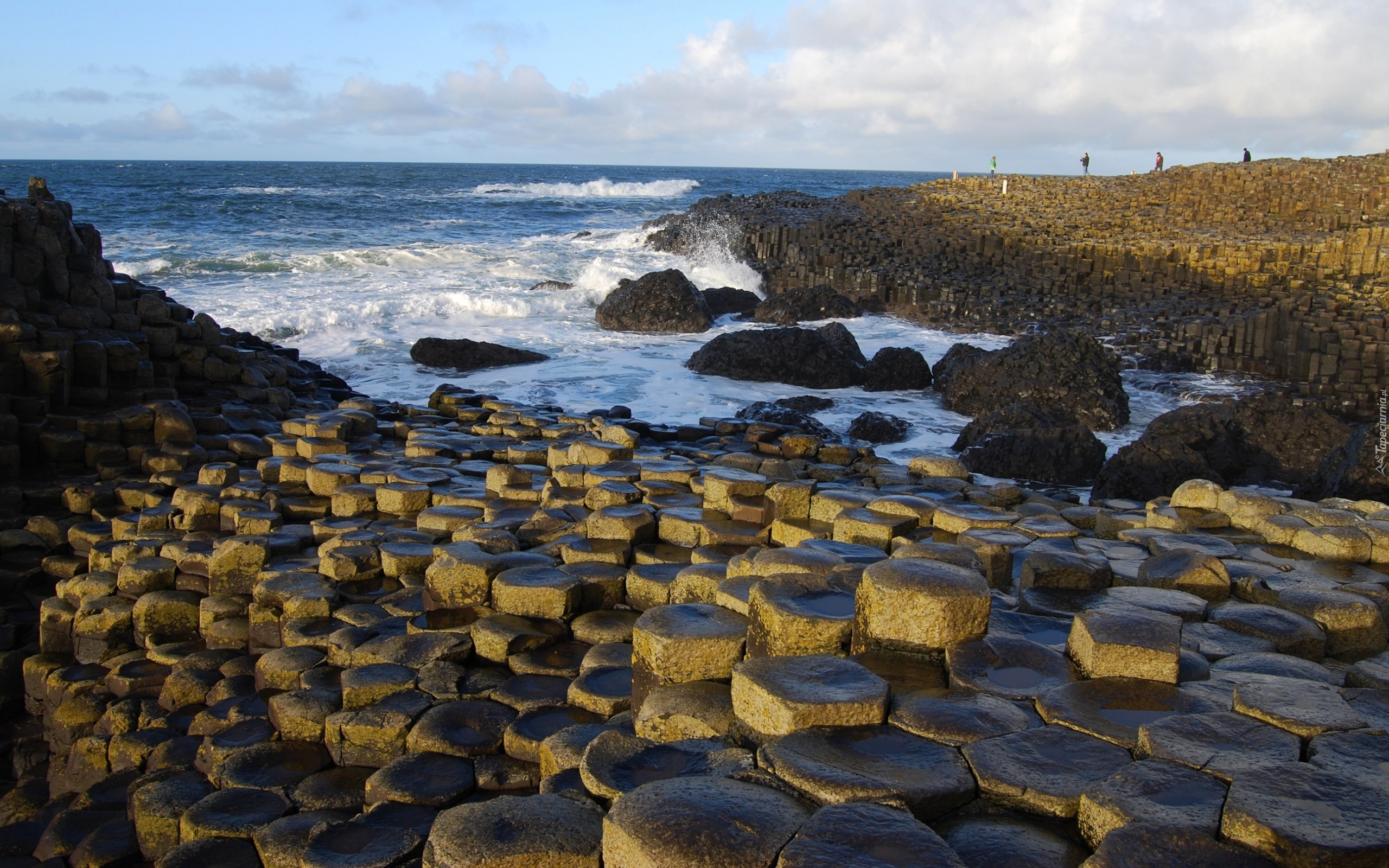 Kamienie, Skały, Morze, Fale, Irlandia
