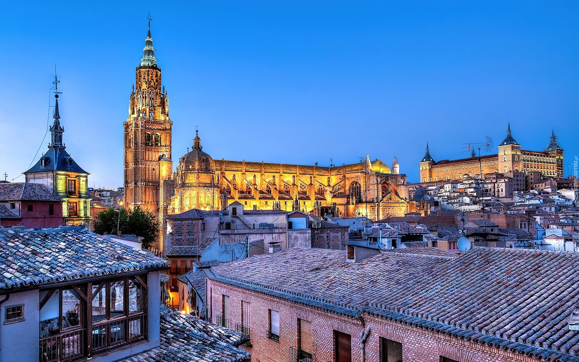 Hiszpania, Toledo, Kościół, Domy