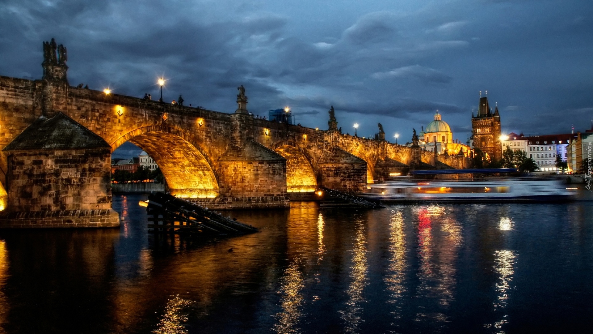 Most, Rzeka, Praga, Czechy