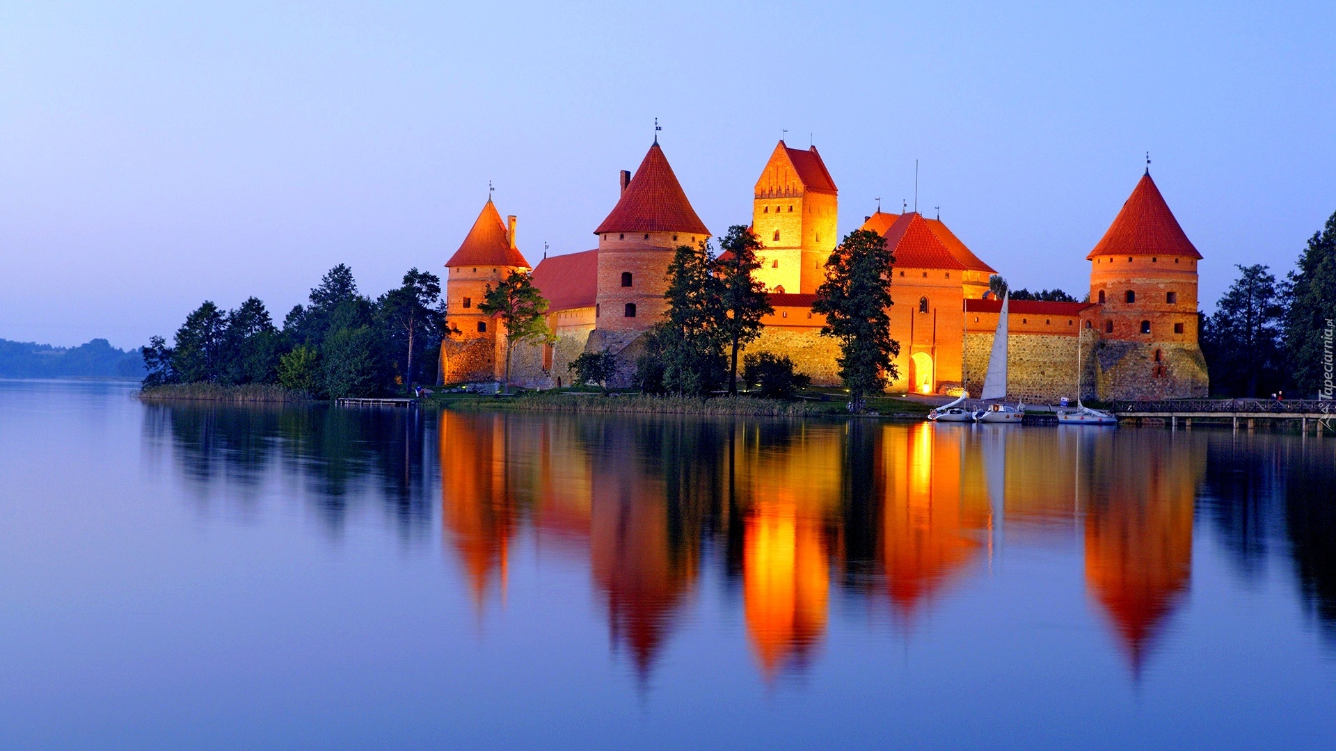 Zamek w Trokach, Jezioro Galwe, Litwa