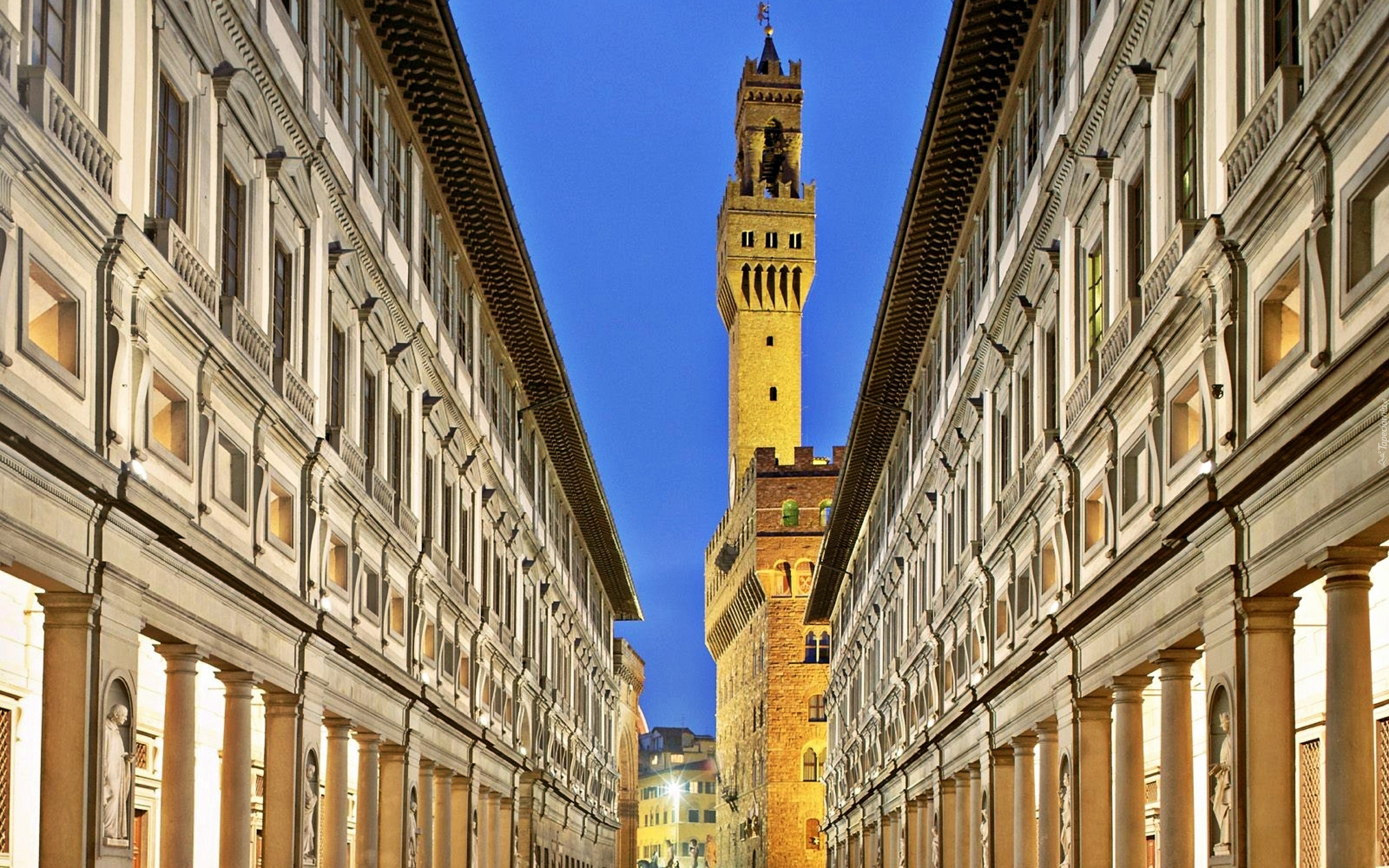 Włochy, Florencja, Muzeum Galeria Uffizi, Pałac Palazzo Vecchio