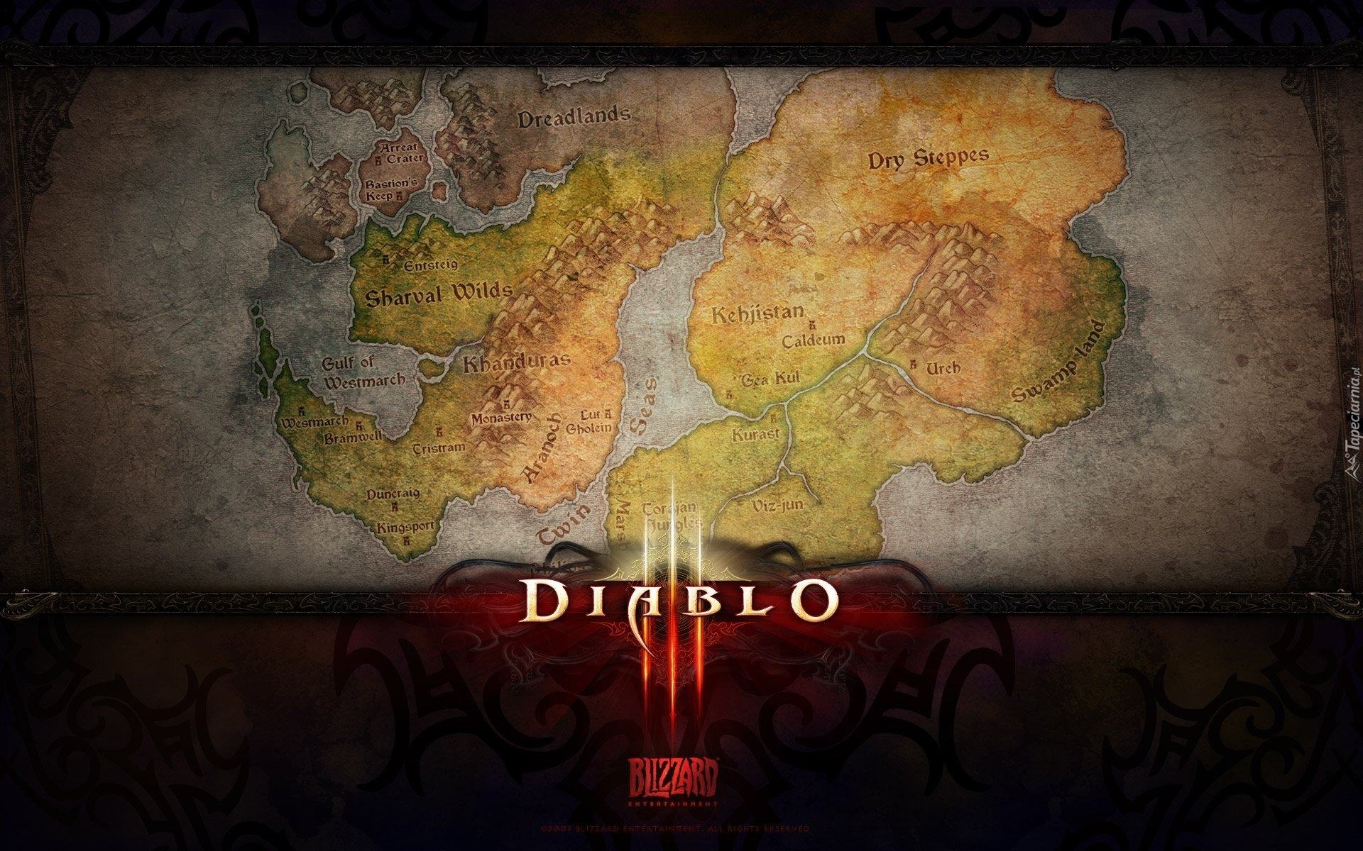Diablo 3, Mapa