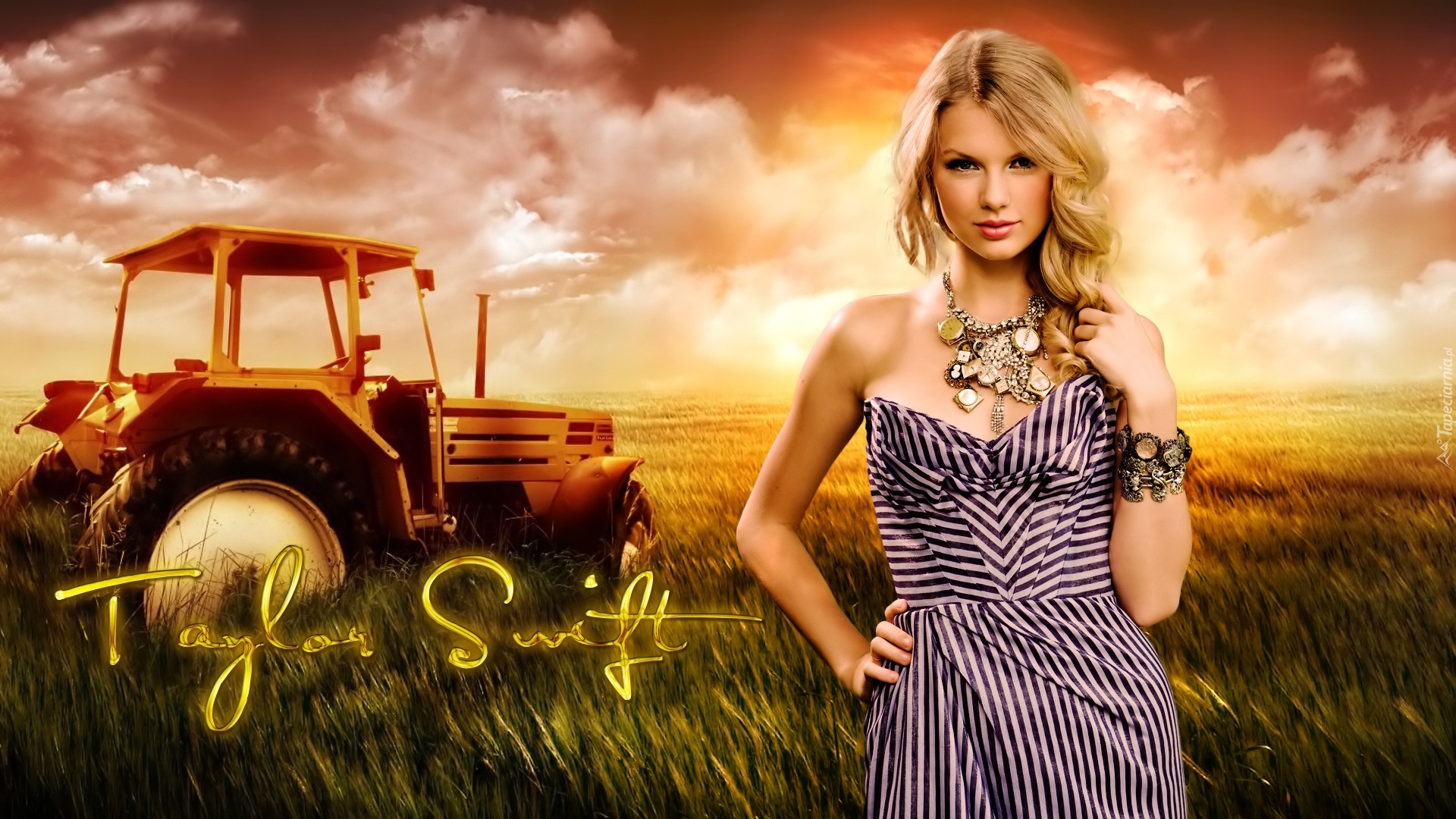 Taylor Swift, Naszyjnik, Biżuteria, Ciągnik rolniczy